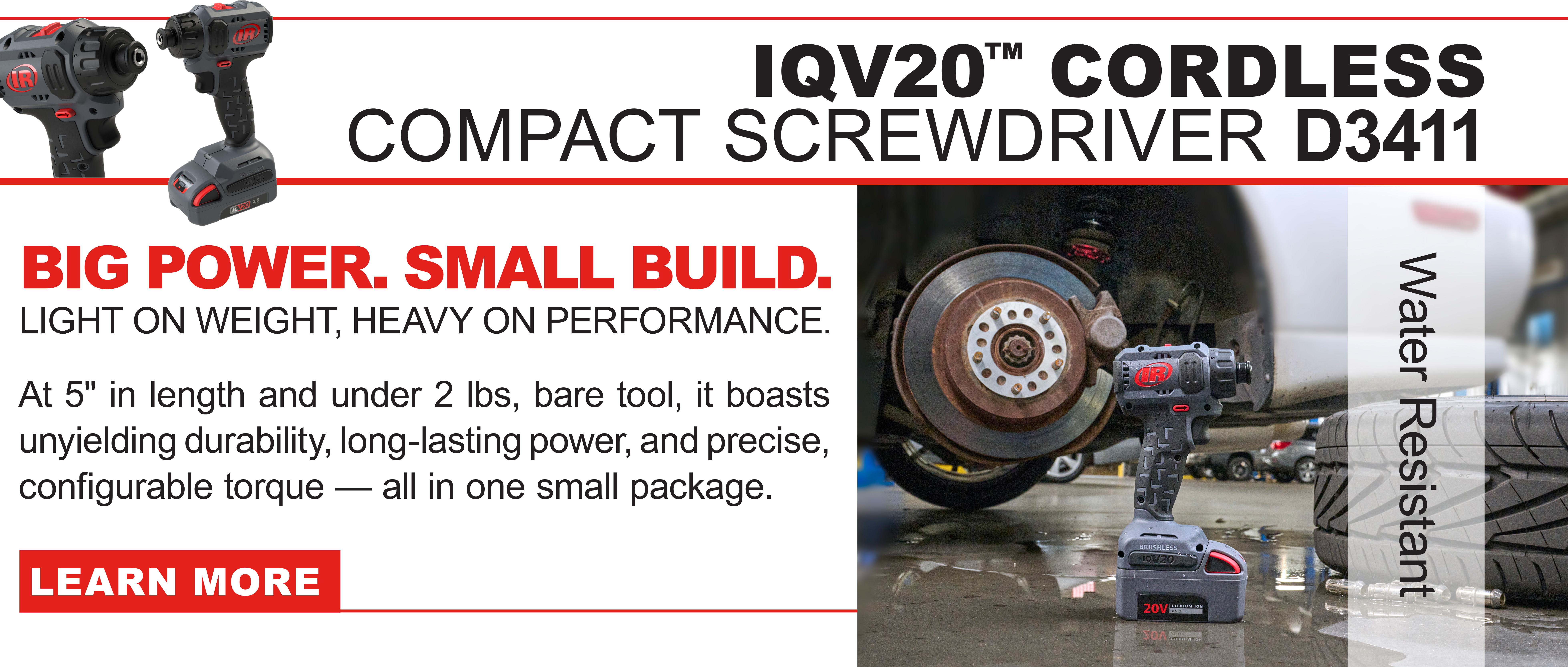 The Cordless Screwdriver from Ingersoll Rand combines all the flexibility and dexterity of cordless tools with the power, durability, and strength that our professional-grade portfolio is known for.