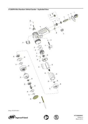 Mini lijadora de preparación de superficies Ingersoll Rand 3103XP –  MechanixGear