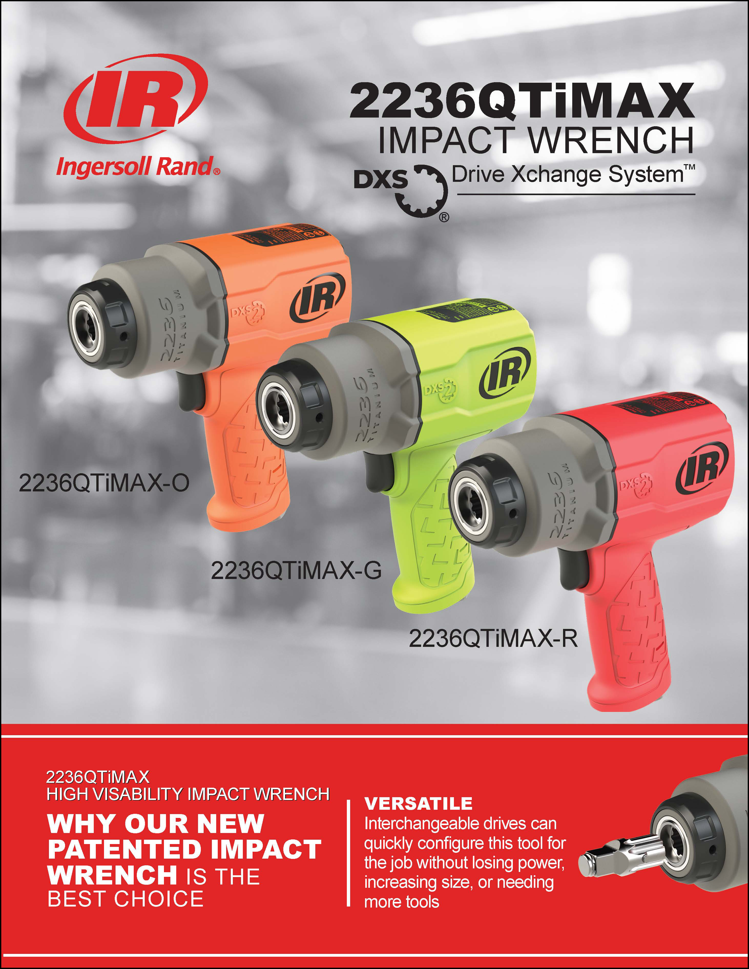 The Ingersoll Rand 2236 MAX High Visibility Series Air Impact Wrench flyer