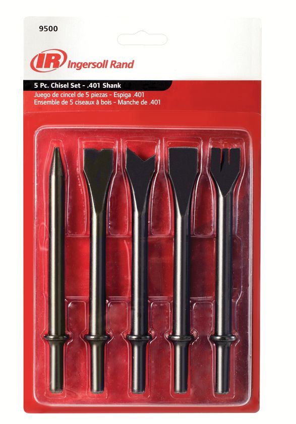 Air Hammer Chisel Set - 5 Pieces - 9500