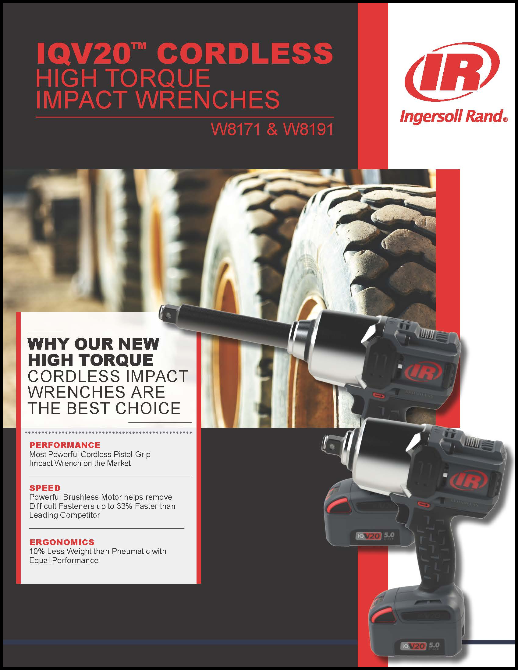 Cordless 3/4" Impact Gun, Cordless 1" Impact Tool Flyer