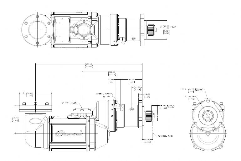 air starters engine barring motors ST1000Mdiml