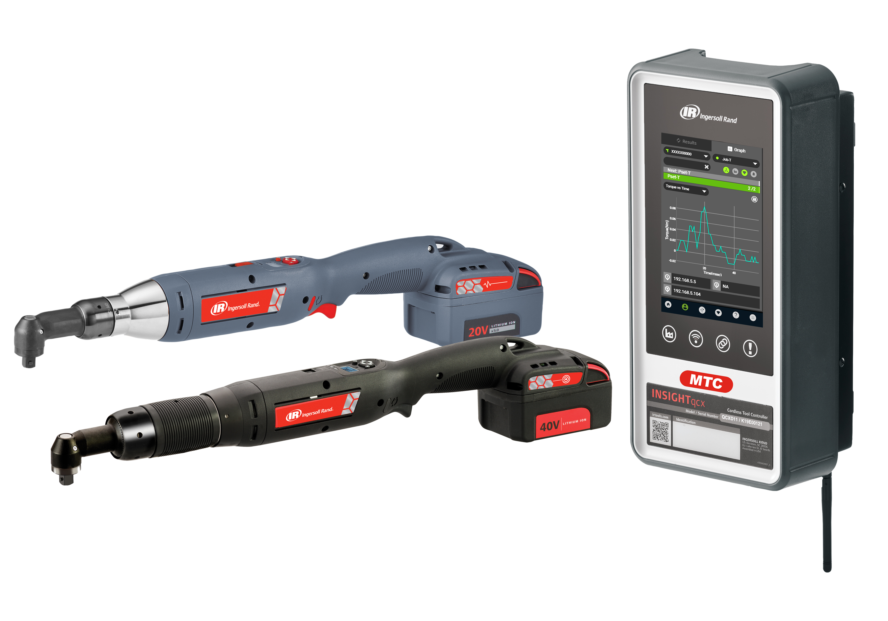 INSIGHTqcx Multi-Tool Controller and angle QX Series cordless precision fastening tools