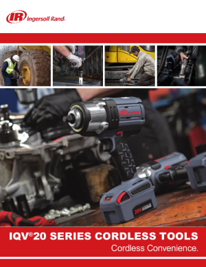 Ingersoll Rand - Cordless Impact Wrench: 20V, 1″ Drive, 0 to 890